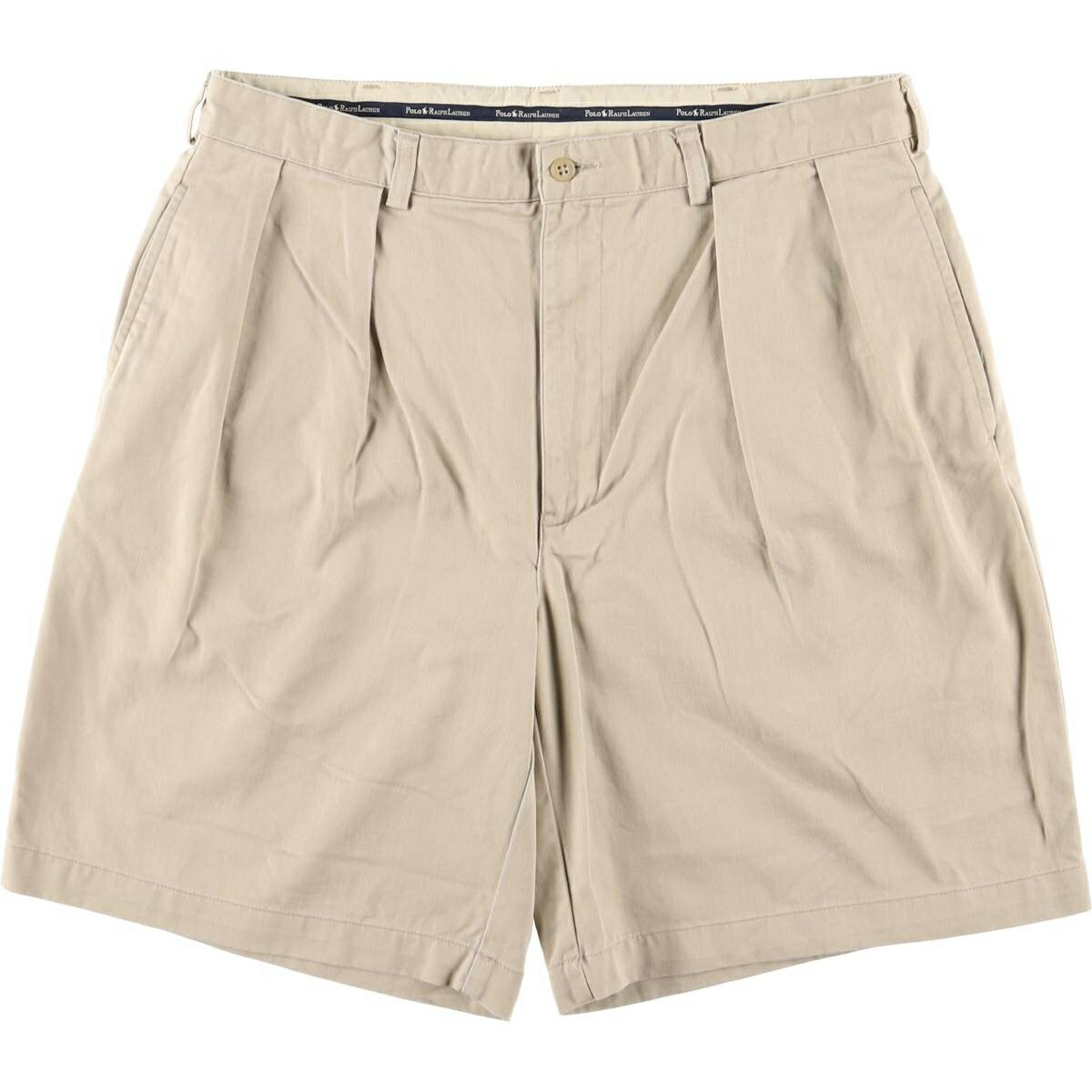 古着 ラルフローレン Ralph Lauren POLO RALPH LAUREN ツータック チノショーツ ショートパンツ メンズw35相当 /eaa417735 【中古】 【250613】 【SS2603_10】 ベージュ系 春夏秋