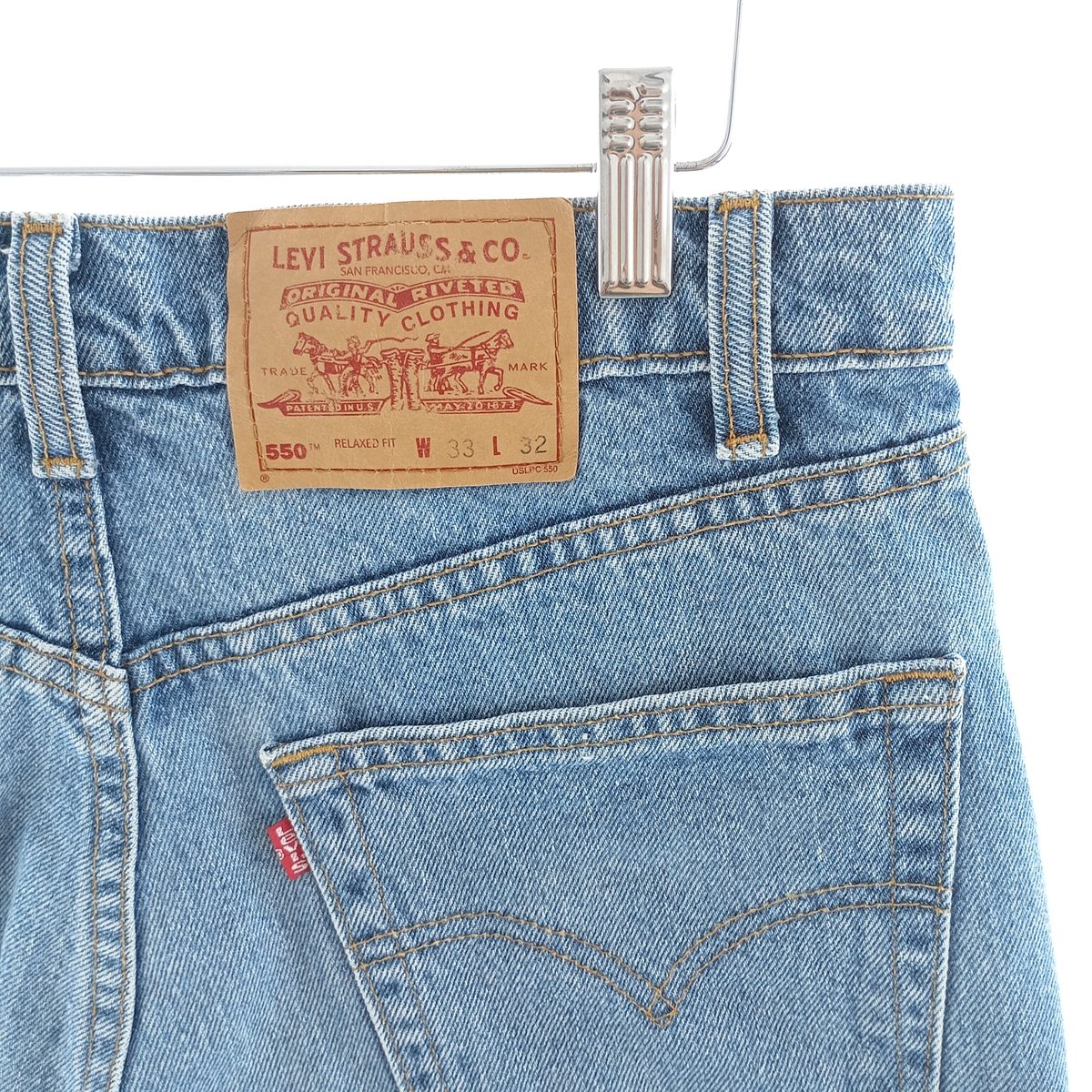 古着 90'S リーバイス Levi's 550 RELAXED FIT テーパードデニムパンツ カナダ製 メンズw32相当 ヴィンテージ /eaa417839 【中古】 【250718】