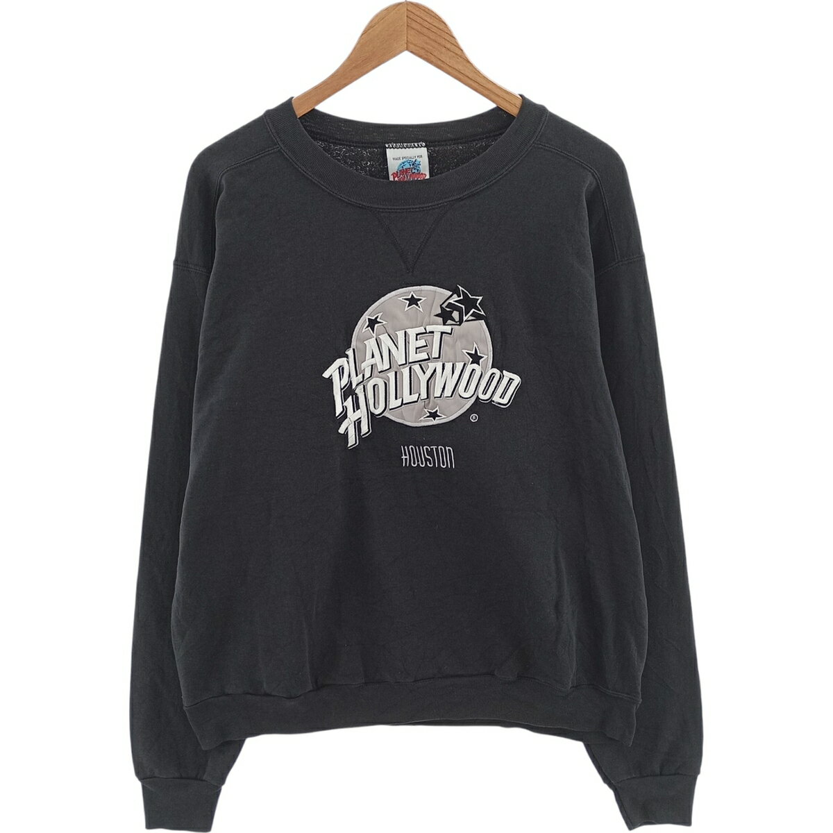 古着 90'S PLANET HOLLYWOOD プラネットハリウッド アドバタイジング スウェットシャツ トレーナー USA製 メンズXL相当 ヴィンテージ /eaa418076 【中古】 【250519】