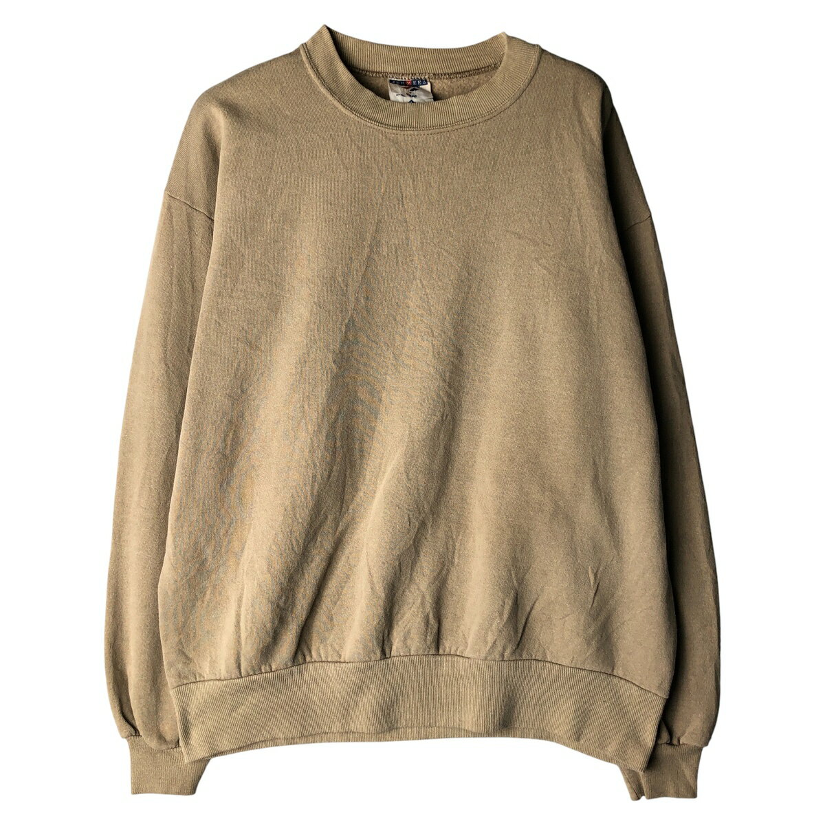 樂天商城 - 古着 90'S ジャージーズ Jerzees 無地 ブランクスウェットシャツ トレーナー USA製 メンズL相当 ヴィンテージ /eaa418623 【中古】 【251212】 【NH-2508】 【SS2603_30】 ベージュ系 春夏秋冬