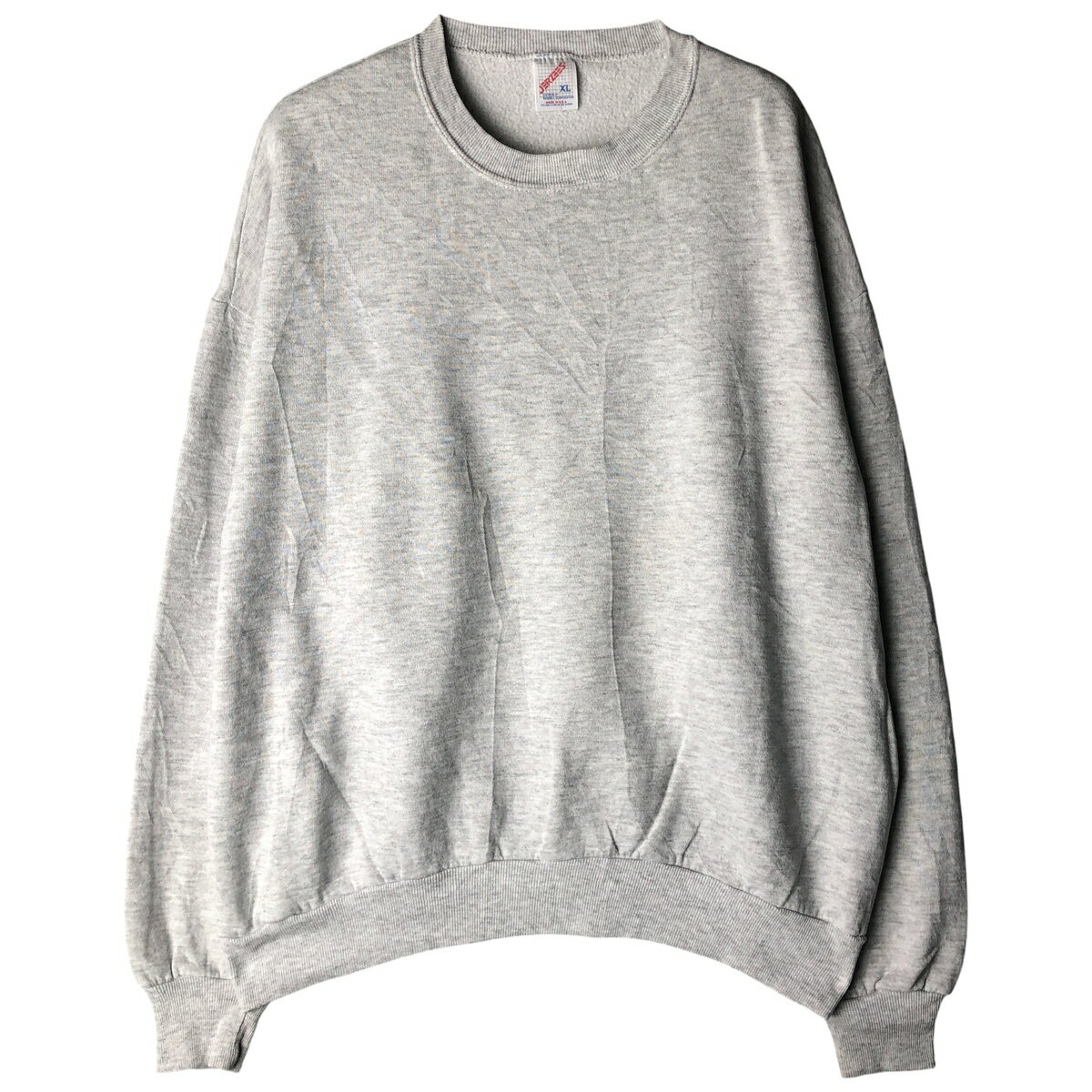 樂天商城 - 古着 80~90'S ジャージーズ Jerzees 無地 ブランクスウェットシャツ トレーナー USA製 メンズXL相当 ヴィンテージ /eaa418816 【中古】 【251212】 【NH-2508】 【SS2603_30】 グレー系 春夏秋冬