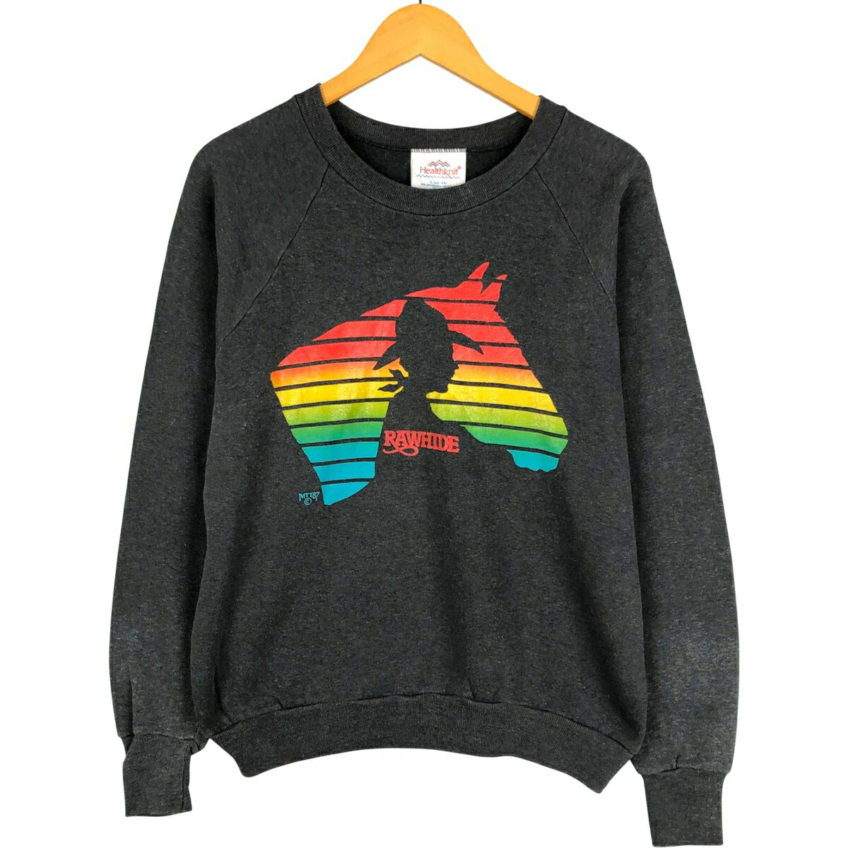 Hawaiian - 古着 80'S ヘルスニット Healthknit プリントスウェットシャツ トレーナー USA製 メンズL相当 ヴィンテージ /eaa418989 【中古】 【251121】 【SS2603_30】 春夏秋冬