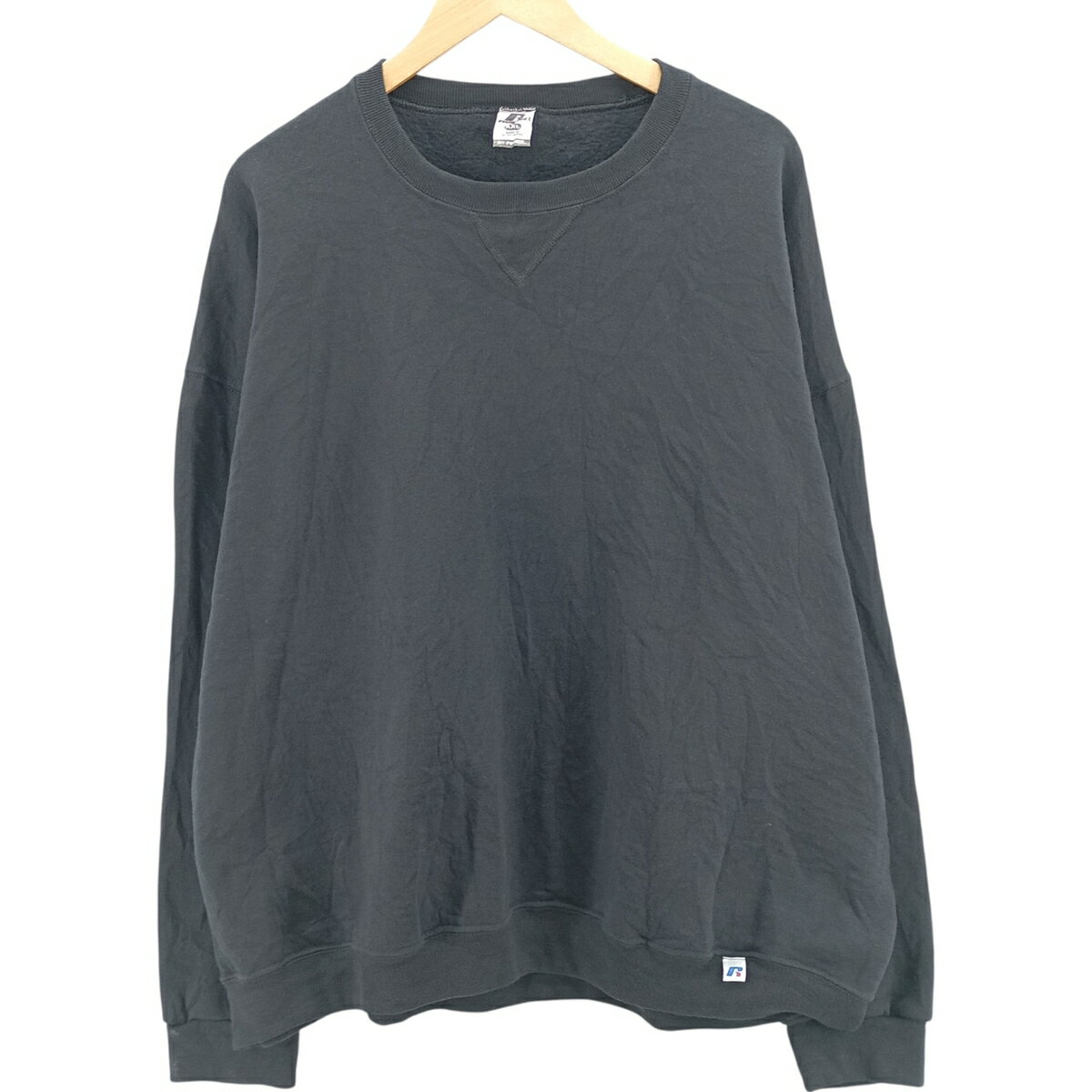 樂天商城 - 古着 00'S ラッセル Russell 無地 ブランクスウェットシャツ トレーナー メンズXXL相当 /eaa419228 【中古】 【260118】 【SS2603_30】 ブラック系 春夏秋冬