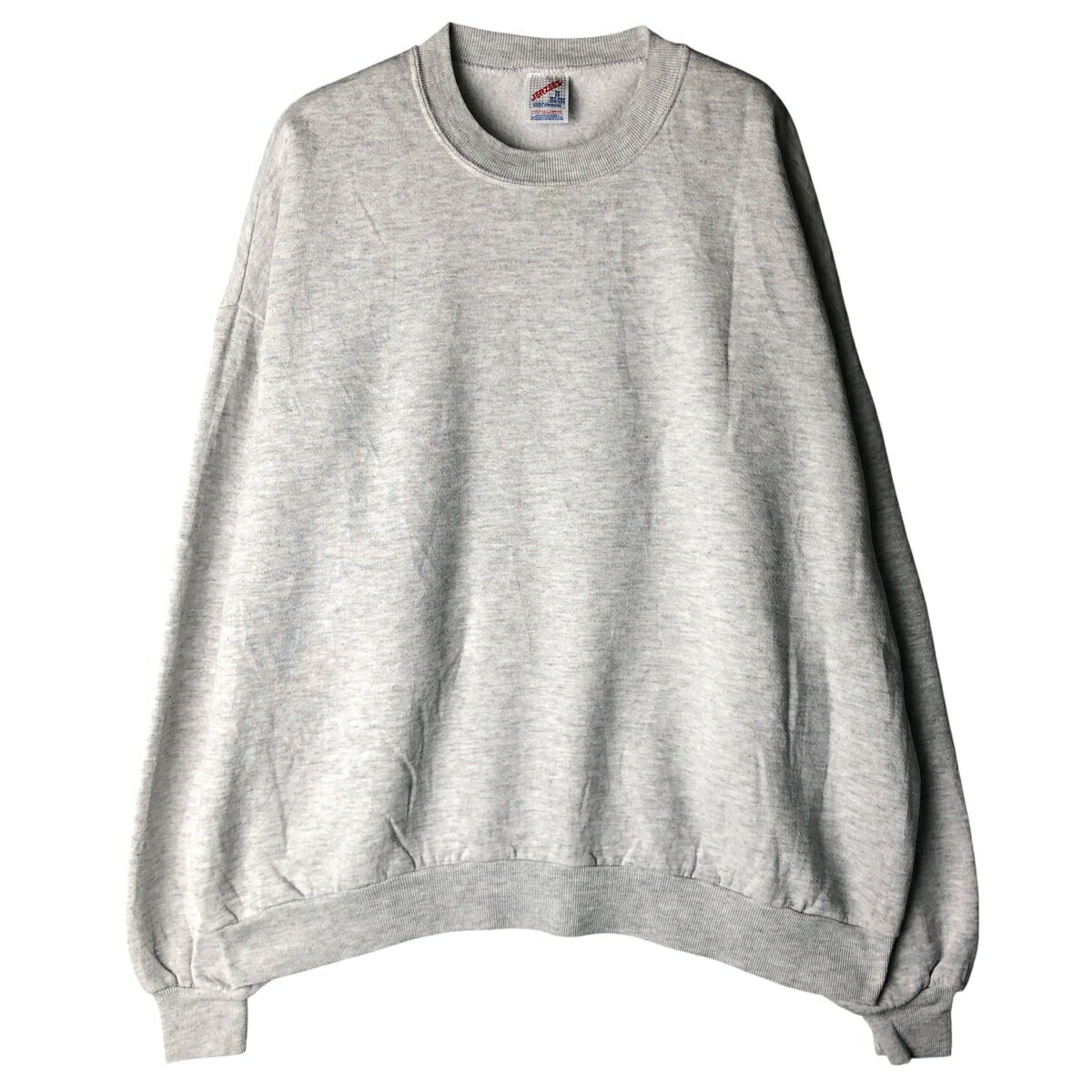 商品詳細 ブランド・Jerzees・ジャージーズ・ 特徴・クルーネック(丸首)・長袖・ヴィンテージ・ モデル/形状・無地 ブランクスウェットシャツ トレーナー・ 素材・コットン:50%・ポリエステル:50%・ 色・グレー系 灰色・ 柄・無地...