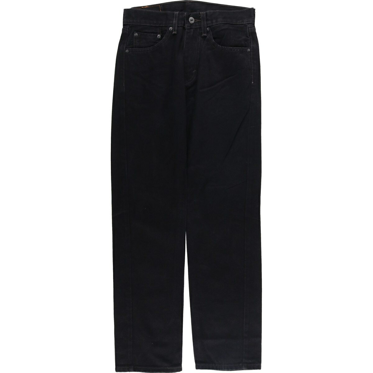 商品詳細 ブランド・Levi's・リーバイス・ 特徴・ジッパーフライ・ モデル/形状・505・ブラックデニム テーパードデニムパンツ・ 素材・コットン:100%・ 色・ブラック系 黒色・ 柄・無地・ 生産国・レソト製・ 年代 サイズ・表記サ...