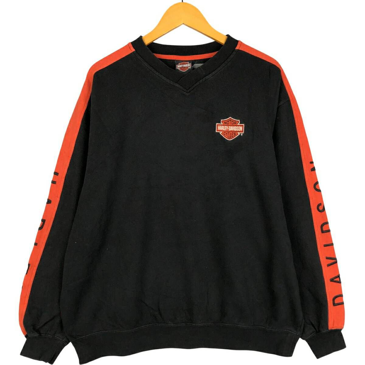 古着 ハーレーダビッドソン Harley-Davidson Vネック アドバタイジング スウェットシャツ トレーナー メンズL相当 /eaa419540 【中古】 【251121】 【SS2603_30】