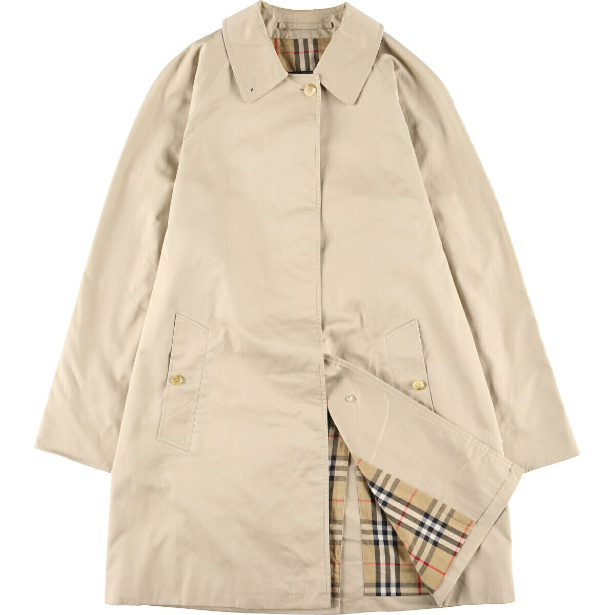 古着 80'S バーバリー Burberry's ステンカラーコート バルマカーンコート 英国製 レディースL ヴィンテージ /eaa420013 【中古】 【240214】【エルル】