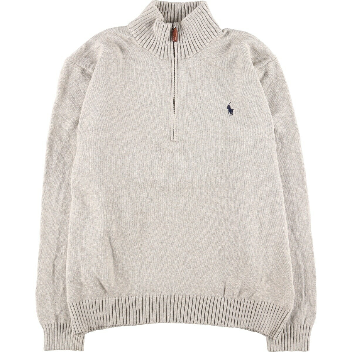 古着 ラルフローレン Ralph Lauren POLO by Ralph Lauren コットンニットハーフジップセーター メンズXXL /eaa420135 【中古】 【240216】