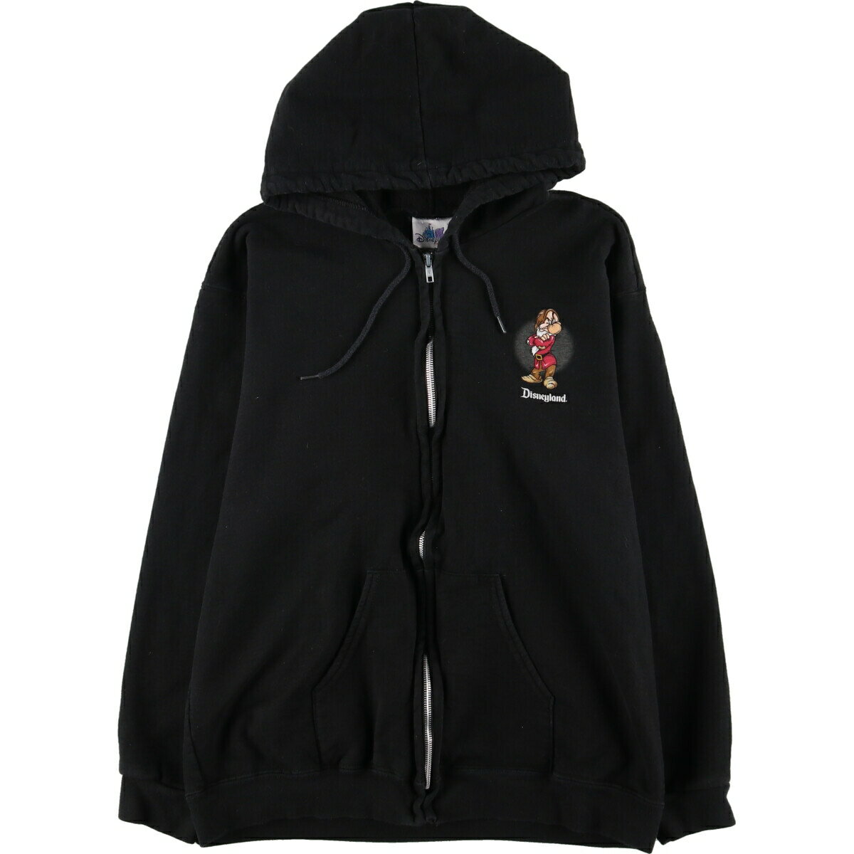 古着 DISNEYLAND RESORT 白雪姫 七人の小人 キャラクター スウェットフルジップパーカー メンズL /eaa421001 【中古】 【240216】のサムネイル
