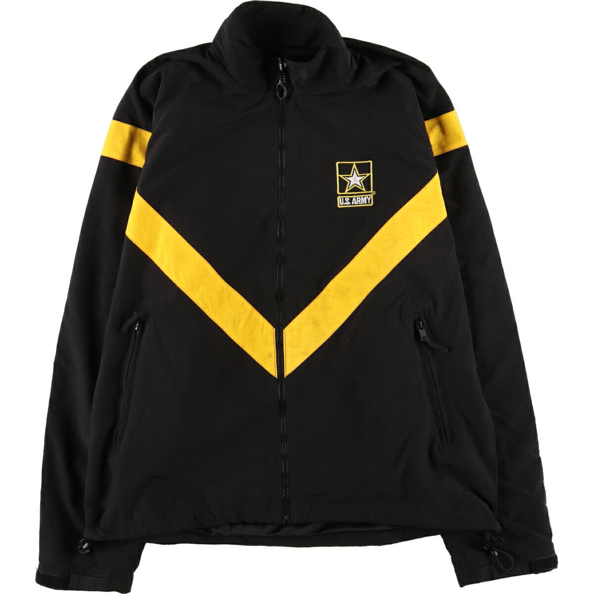 樂天商城 - 古着 APFU トレーニングジャケット ナイロンジャケット USA製 MEDIUM/REGULAR メンズM相当 /eaa421277 【中古】 【251221】 【SS2603_10】 ブラック系 春秋冬