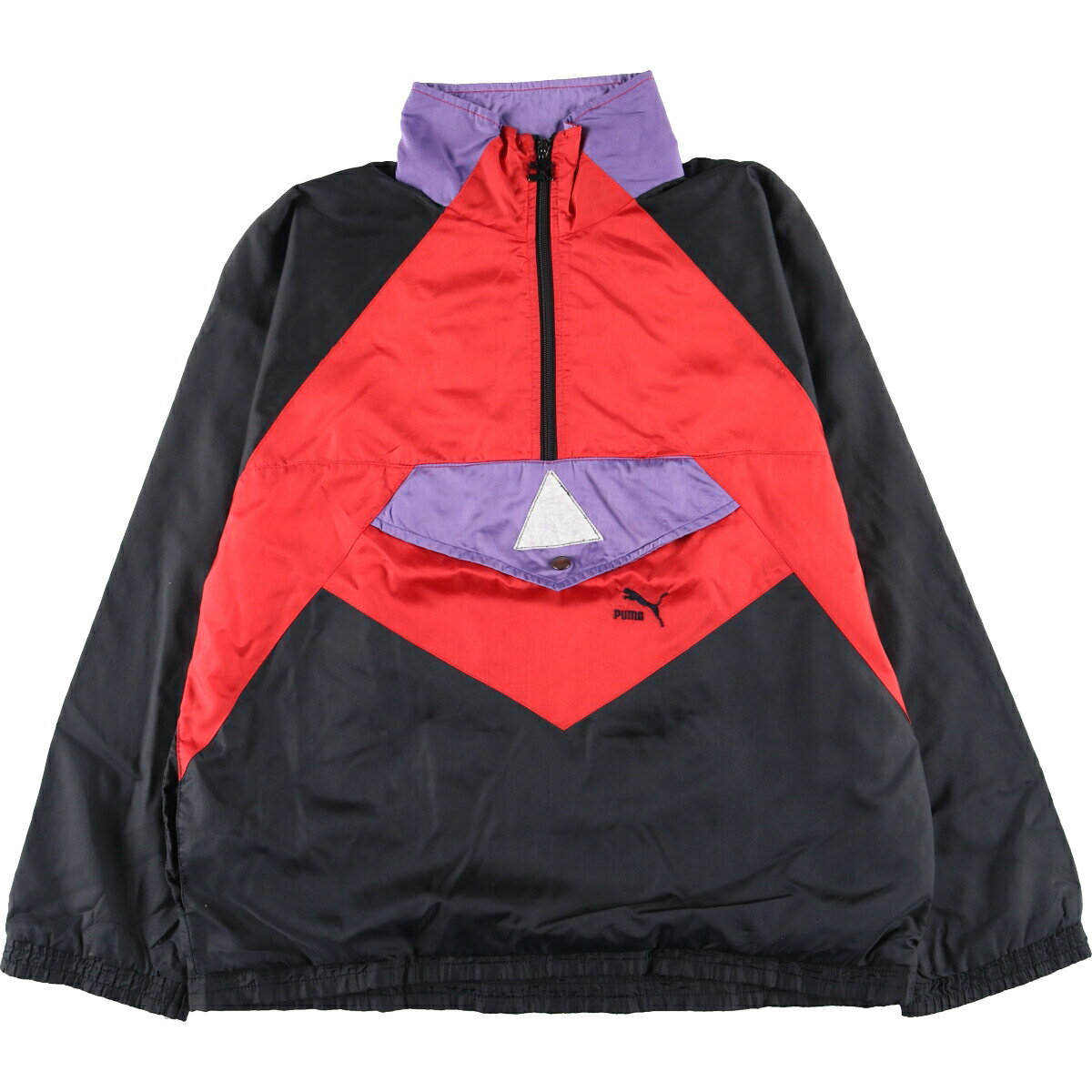 古着 90'S プーマ PUMA ハーフジップ ナイロンプルオーバー レディースM ヴィンテージ /eaa422886 【中古】 【240317】【エルル】 ss2503_30