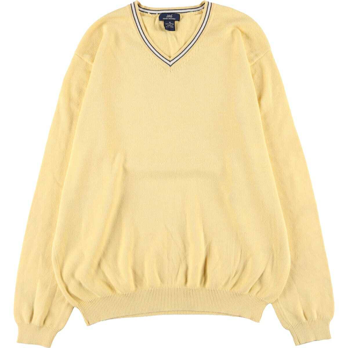 古着 ブルックスブラザーズ Brooks Brothers 346 Vネック コットンニットセーター メンズM /eaa424118 【中古】 【240303】 ss2412_30