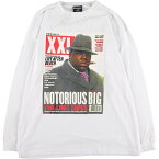 古着 THE NOTORIUS B.I.G. ノートリアスビッグ ヒップポップ ラップT サーマルロンT ワッフル メンズXXL /eaa425916 【中古】 【240317】