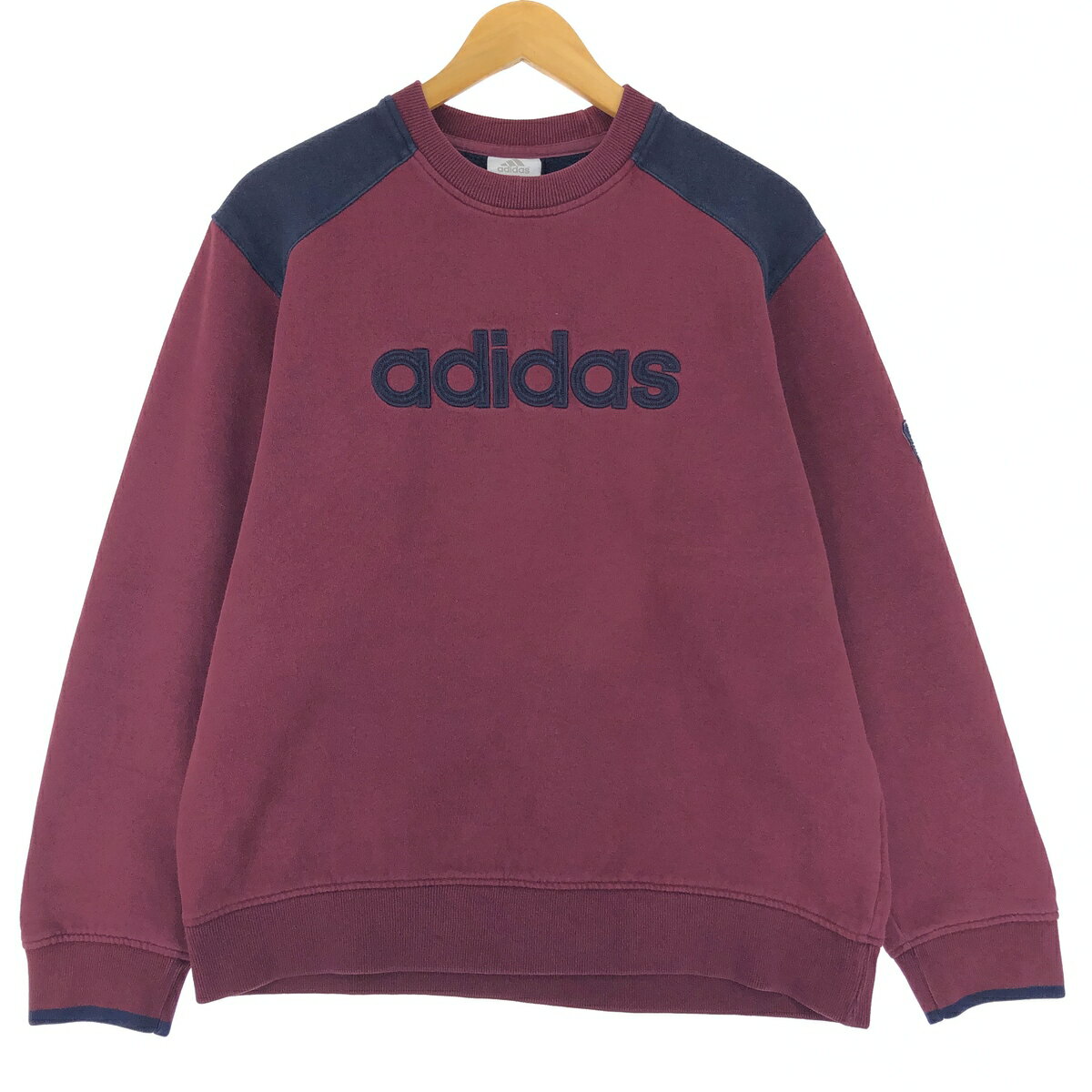 古着 00'S アディダス adidas ロゴスウェットシャツ トレーナー メンズS /eaa426327 【中古】 【240315】 【SS2409_30%】