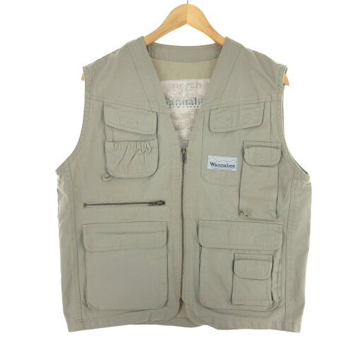 古着 WANNA BEE フィッシングベスト メンズM /eaa427539 【中古】 【240330】 ss2503_30 古着 WANNA BEE フィッシングベスト メンズM /eaa427539 【中古】 【240330】 ss2503_30