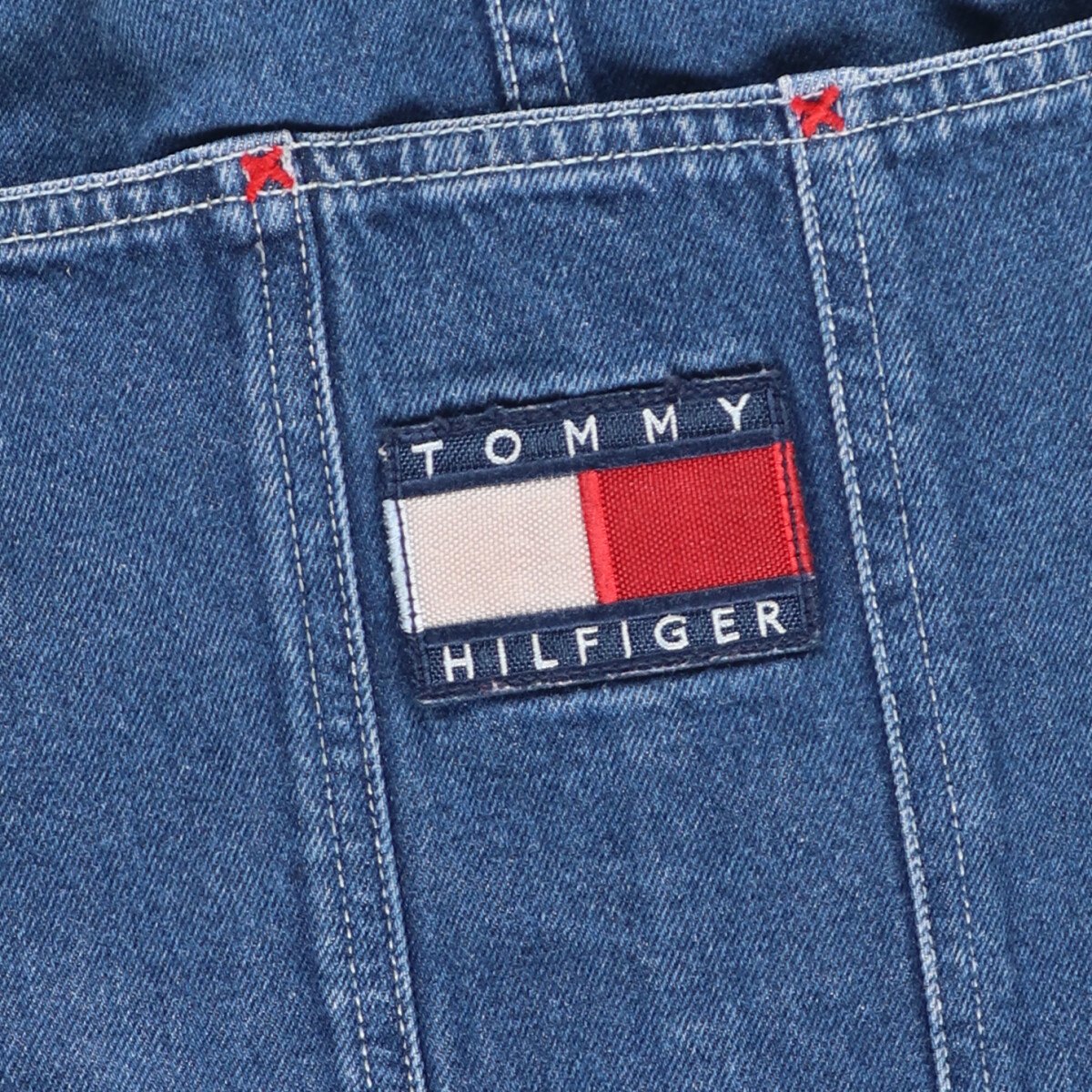 古着 90'S トミーヒルフィガー TOMMY HILFIGER デニムオーバーオール メンズw36 ヴィンテージ /eaa427559 【中古】 【240408】 ss2503_30