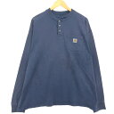 古着 カーハート Carhartt ヘンリーネック ロングTシャツ ロンT メンズXL相当 /eaa429816 【中古】 【240819】 【SS2506_30】
