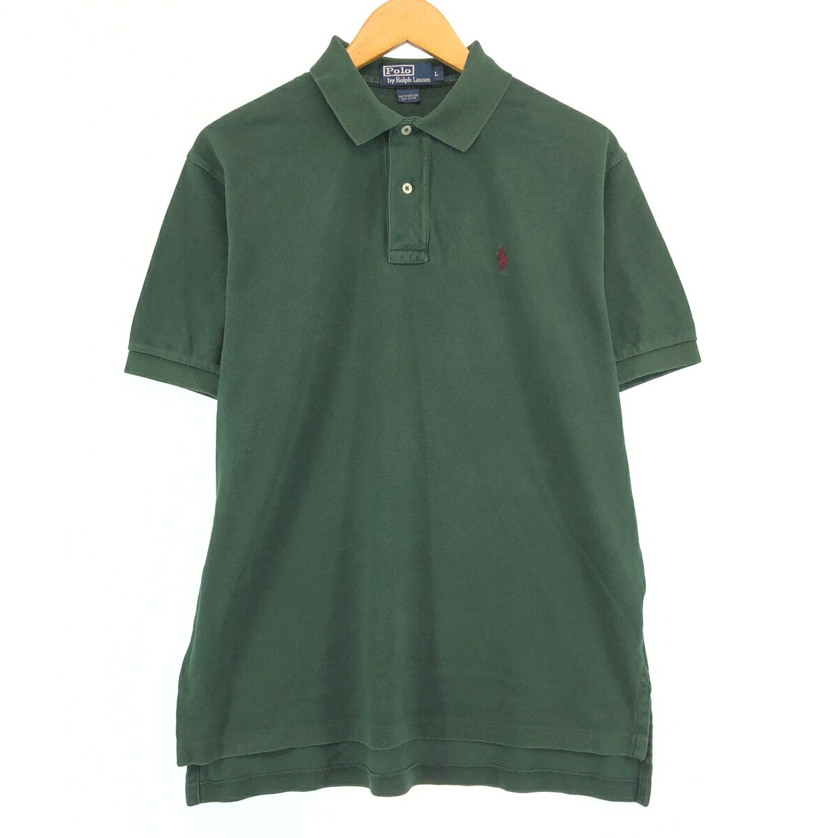 商品詳細 ブランド・Ralph Lauren・ラルフローレン・ 特徴・レギュラーカラー・半袖・ モデル/形状・POLO by Ralph Lauren・半袖 ポロシャツ・ 素材・コットン:100%・ 色・グリーン系 緑色・ 柄・無地・ワンポ...