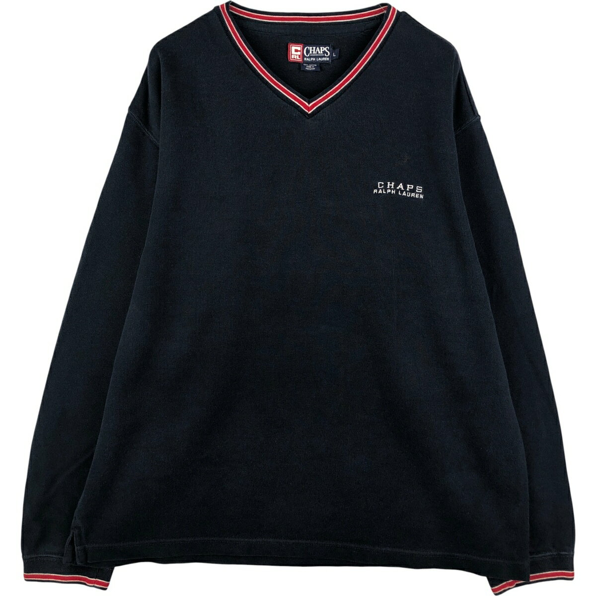 古着 ラルフローレン Ralph Lauren CHAPS チャップス Vネック コットンニットセーター メンズL相当 /eaa432215 【中古】 【251108】 【NH-2508】 【SS2603_10】