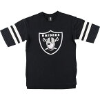 古着 NFL LOS ANGELES RAIDERS ロサンゼルスレイダーズ フットボール五分袖Tシャツ メンズL /eaa432323 【中古】 【240422】