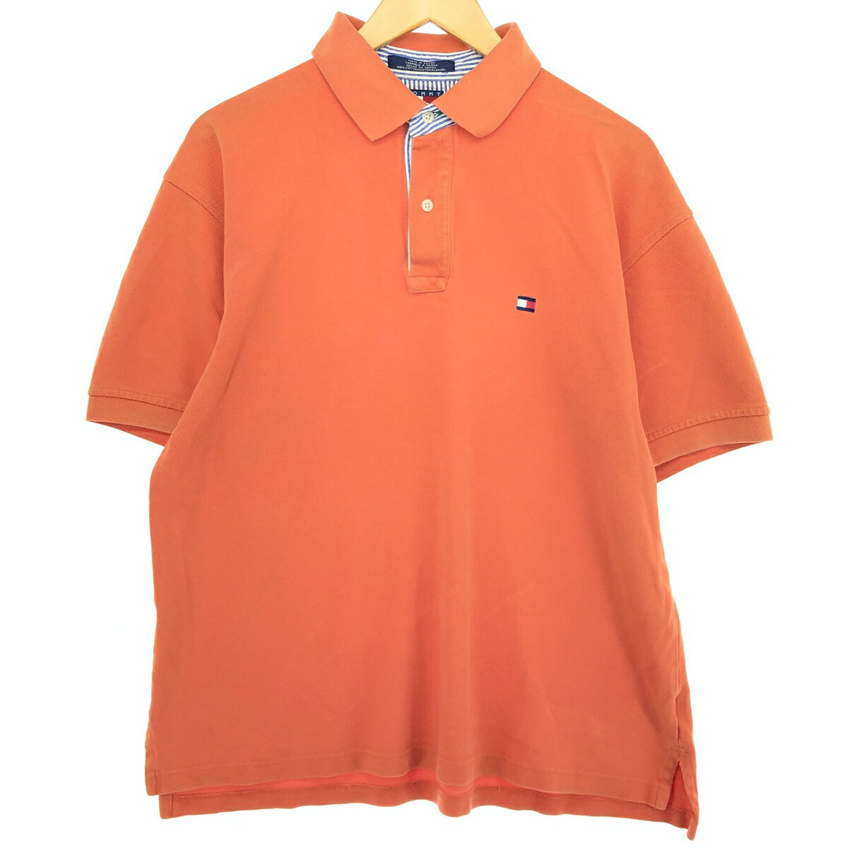 古着 90~00'S トミーヒルフィガー TOMMY HILFIGER 半袖 ポロシャツ メンズL相当 /eaa432588 【中古】 【240712】 【SS2509_30】