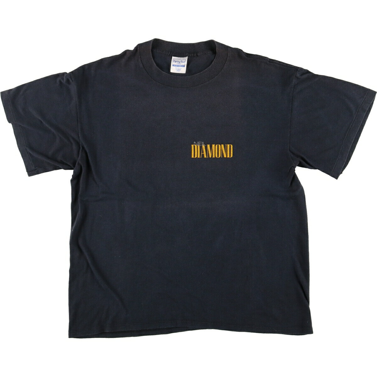 古着 90'S Spring Ford Neil Diamond ニールダイアモンド 両面プリント バンドTシャツ バンT USA製 レディースXL ヴィンテージ /eaa433309 【中古】 【240330】