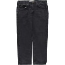 古着 リー Lee REGULAR FIT ブラックデニム ストレートデニムパンツ メンズw36 /eaa433477 【中古】 【240624】 【SS2506_30】