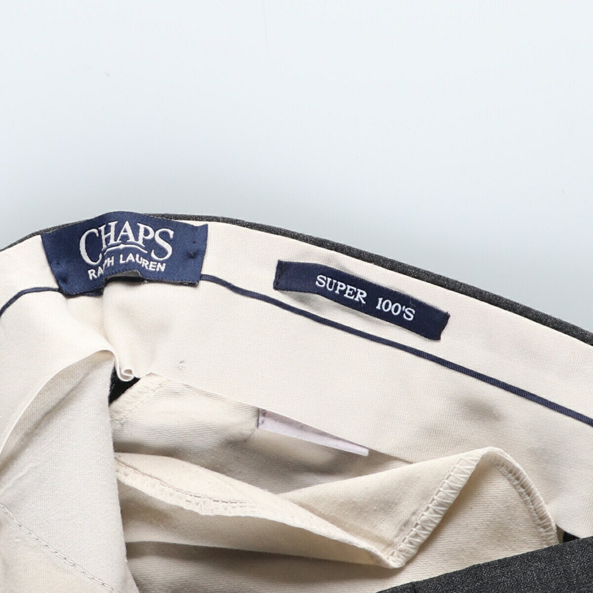 古着 90'S ラルフローレン Ralph Lauren CHAPS チャップス SUPER 100’S ウールパンツ スラックス カナダ製 メンズw35 ヴィンテージ /eaa433492 【中古】 【240409】