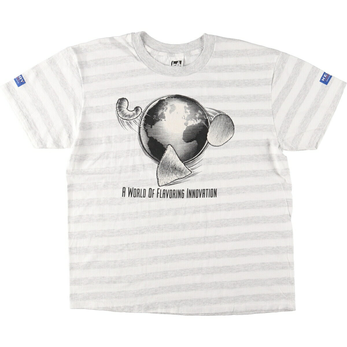 古着 90'S L.A. SPORTSWEAR KERRY ボーダー柄 アドバタイジングTシャツ USA製 メンズXL ヴィンテージ /eaa433818 【中古】 【240412】 ss2503_30