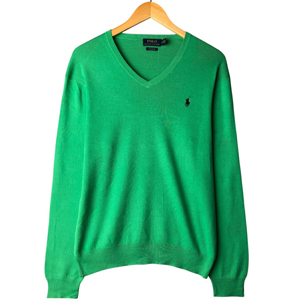 古着 ラルフローレン Ralph Lauren POLO RALPH LAUREN PIMA COTTON Vネック ピマコットンニットセーター メンズM相当 /eaa434312 【中古】 【251019】 【SS2603_10】