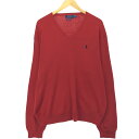 古着 ラルフローレン Ralph Lauren POLO RALPH LAUREN Vネック ピマコットンニットセーター メンズXXL相当 /eaa434556 【中古】 【240816】 ss2503_30(4)