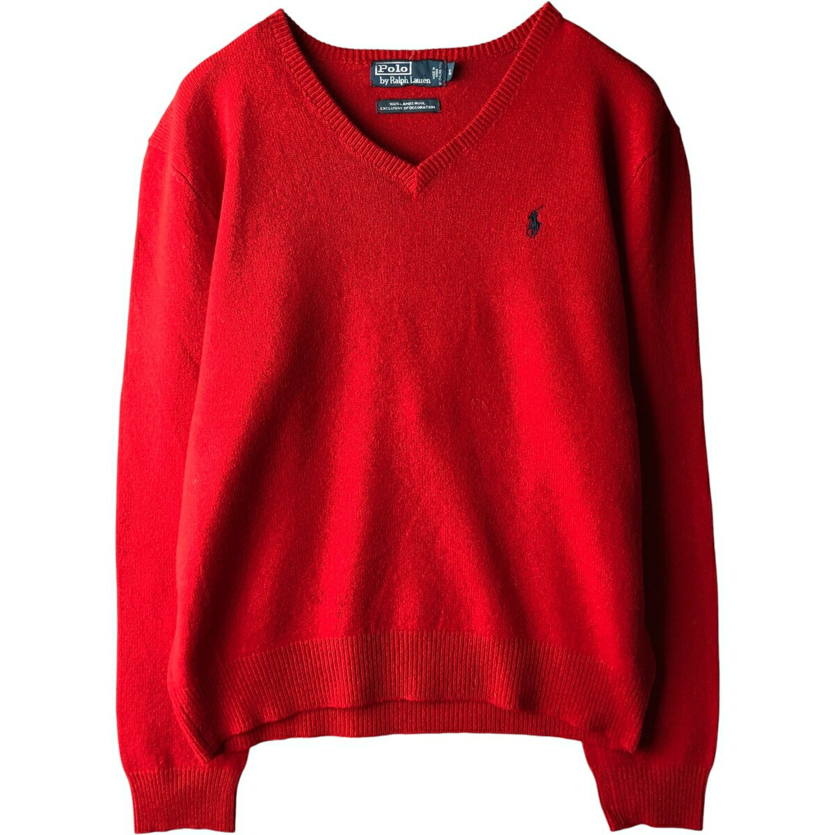 古着 ラルフローレン Ralph Lauren POLO by Ralph Lauren Vネック ラムウールニットセーター メンズL相当 /eaa434885 【中古】 【251114】 【NH-2508】 【ss2601_10】