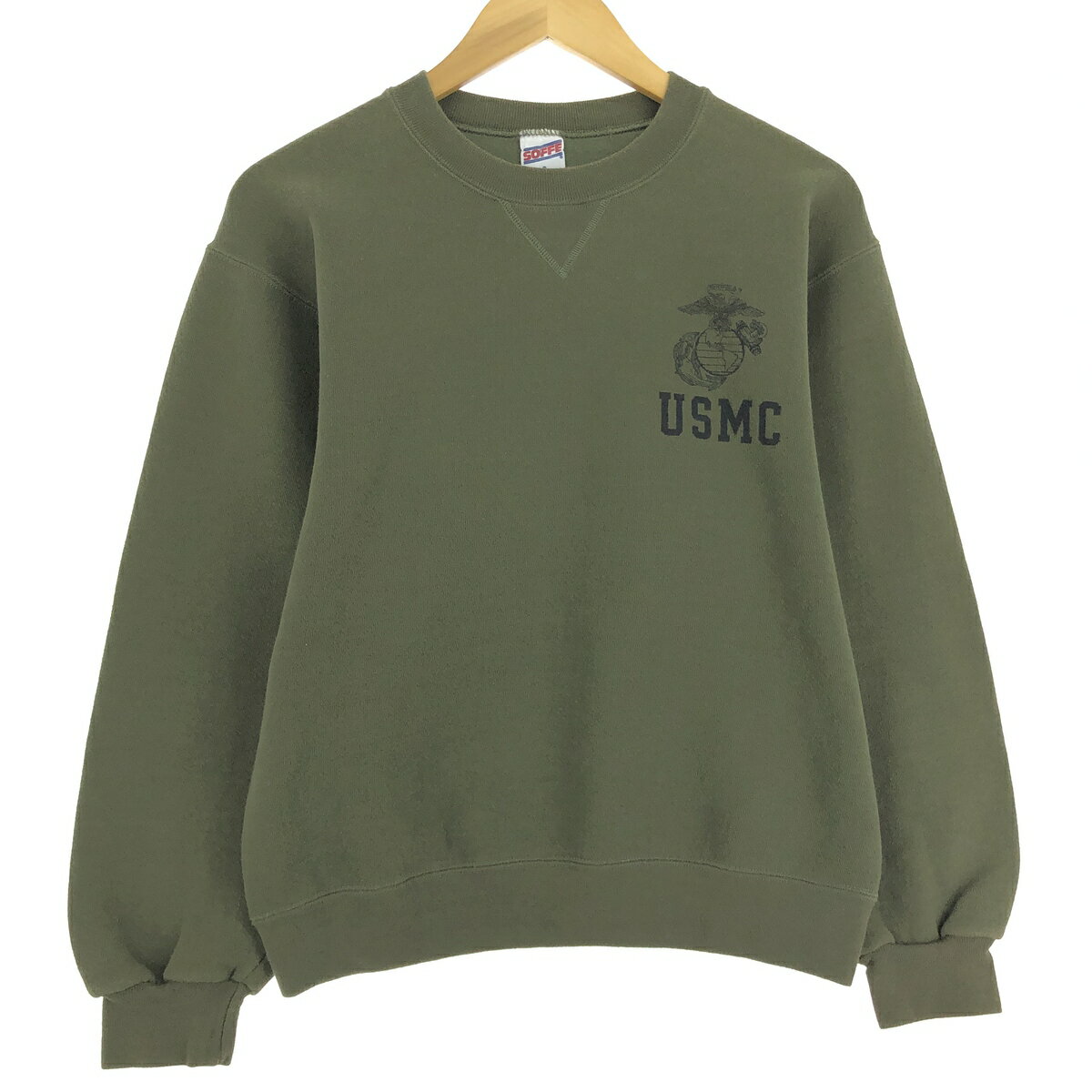 古着 90'S SOFFE USMC プリントスウェットシャツ トレーナー USA製 メンズS相当 ヴィンテージ /eaa434949 【中古】 【241006】