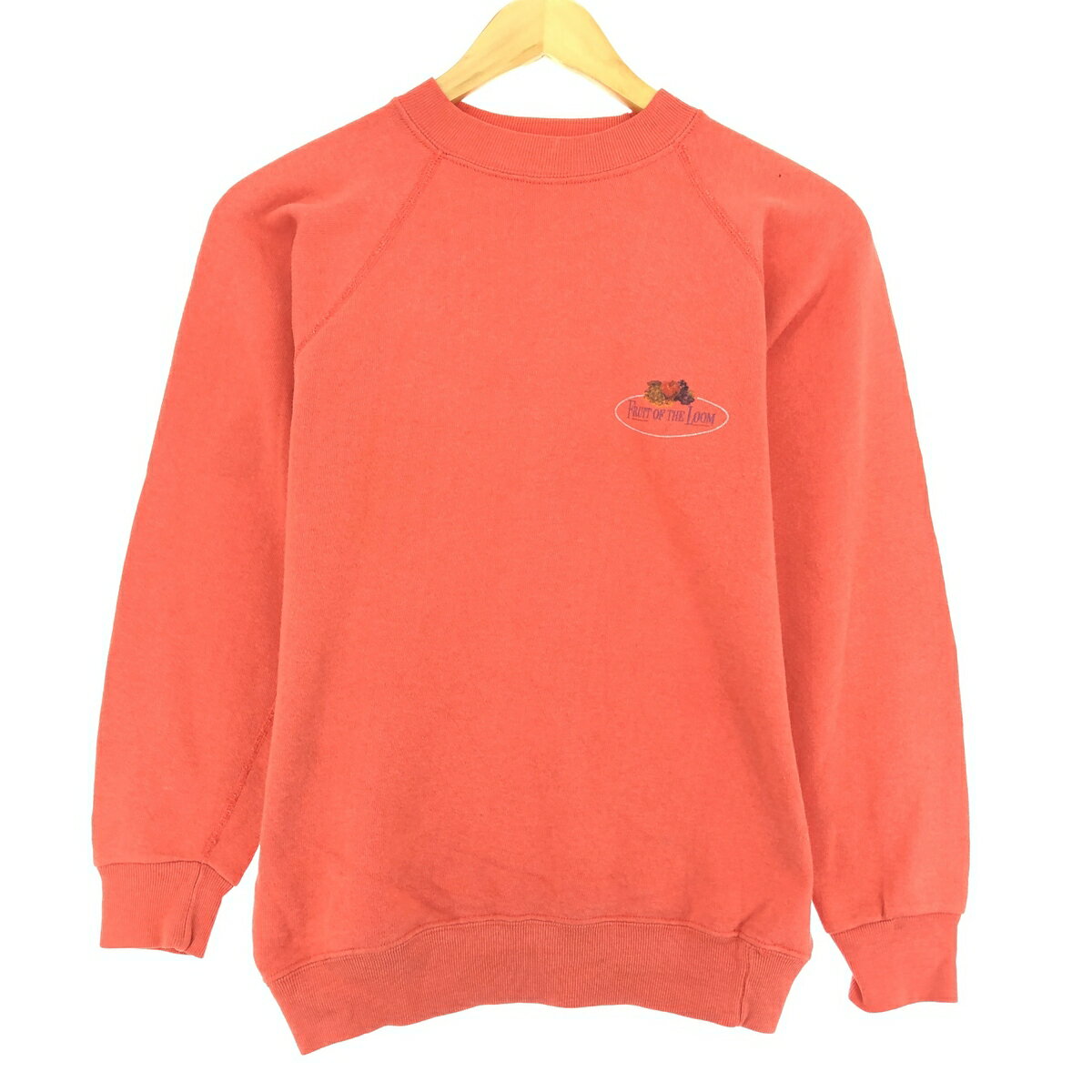 sulvam サルバム スウェット -(M位) 赤xオレンジ 掘り出し 【古着  