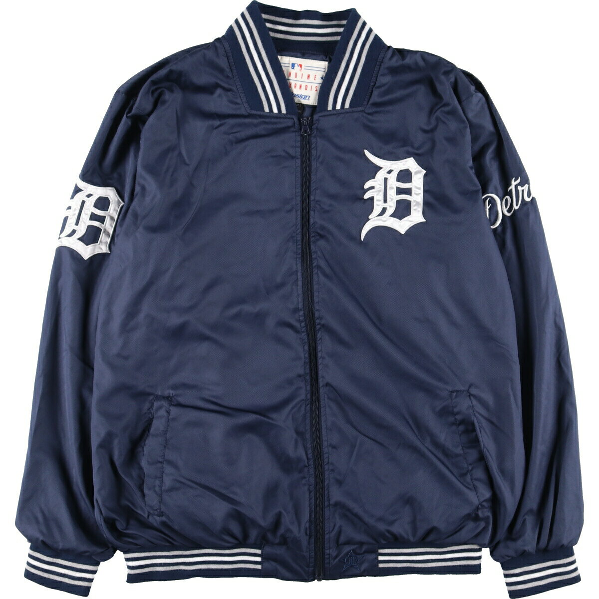 古着 GENUINE MERCHANDISE by JH Design MLB DETROIT TIGERS デトロイトタイガース ウインドブレーカー メンズXXL /eaa435840  