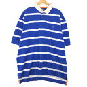 古着 ビッグサイズ ラルフローレン POLO by Ralph Lauren 半袖 ラガーシャツ メンズXXXL /eaa436091 【中古】 【240413】