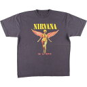 古着 NIRVANA ニルヴァ―ナ IN UTERO インユーテロ バンドTシャツ バンT メンズXL /eaa436875  