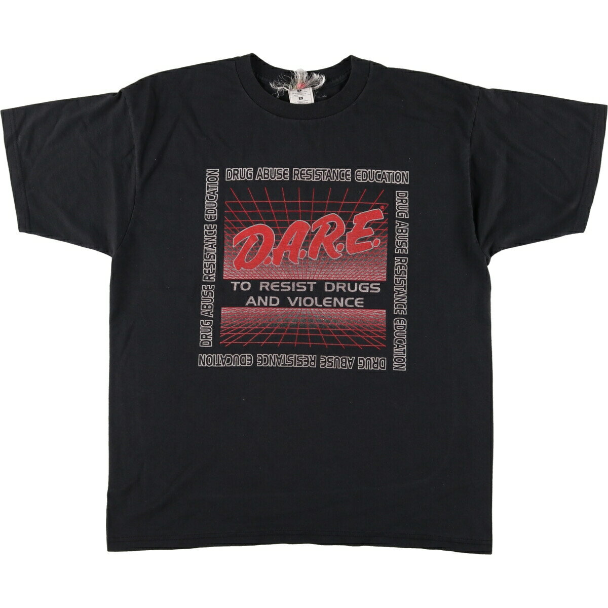 古着 D.A.R.E 薬物乱用防止教育 プリントTシャツ メンズL相当 /eaa437786 【中古】 【240805】 【SS2506_30】