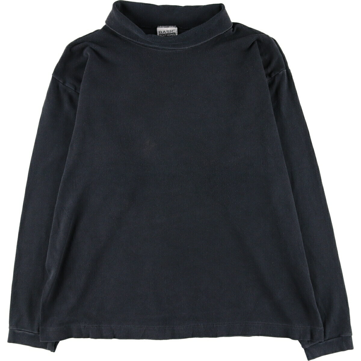 古着 BASIC EDITIONS タートルネック ロングTシャツ ロンT USA製 メンズL /eaa437949 【中古】 【240703】 ss2503_30