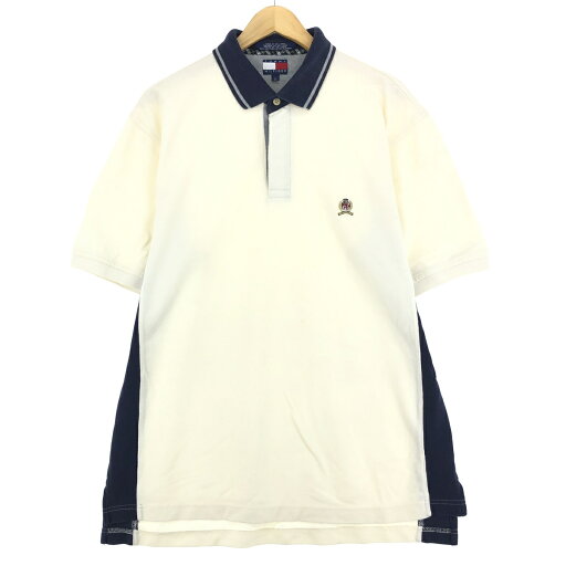 古着 90'S トミーヒルフィガー TOMMY HILFIGER 半袖 ポロシャツ メンズL ヴィンテージ /eaa438692 【中古】 【240421】 【SS2509_30】 古着 90'S トミーヒルフィガー TOMMY HILFIGER 半袖 ポロシャツ メンズL ヴィンテージ /eaa438692 【中古】 【240421】 【SS2509_30】