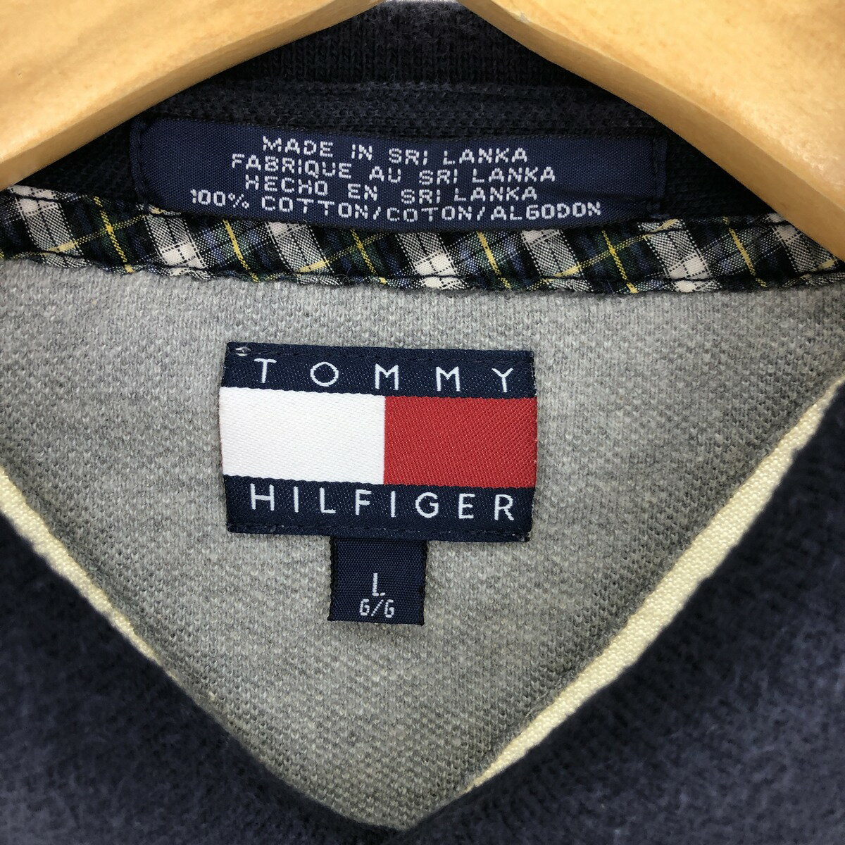 古着 90'S トミーヒルフィガー TOMMY HILFIGER 半袖 ポロシャツ メンズL ヴィンテージ /eaa438692 【中古】 【240421】 【SS2509_30】