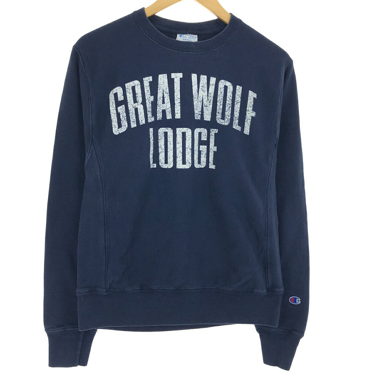 古着 00'S チャンピオン Champion REVERSE WEAVE リバースウィーブ プリントスウェットシャツ トレーナー メンズS相当 /eaa439895 【中古】 【240901】 【ss2601_10】