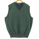 古着 ラルフローレン Ralph Lauren POLO by Ralph Lauren Vネック スウェットベスト メンズXL /eaa440121 【中古】 【240421】 ss2503_30(4)