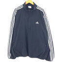 古着 00'S アディダス adidas ハーフジップ ウォームアッププルオーバー メンズXXL /eaa440182  