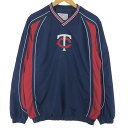 古着 GENUINE MERCHANDISE MLB MINNESOTA TWINS ミネソタツインズ Vネック ウォームアッププルオーバー メンズM /eaa440290 【中古】 【240506】 【SS2506_50】