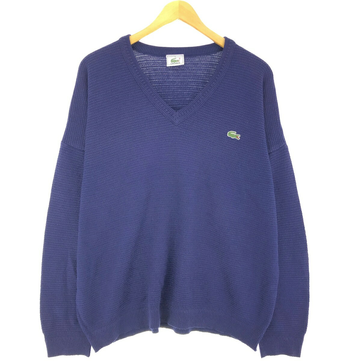 ���� 90'S �饳���� LACOSTE V�ͥå� ���åȥ�˥åȥ������� 6 ���XL ������ơ��� /eaa440301 ����š� ��240423�� ��S...