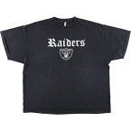 古着 ビッグサイズ ALSTYLE APPAREL NFL LOS ANGELES RAIDERS ロサンゼルスレイダーズ プリントTシャツ メンズXXXL /eaa440565 【中古】 【240422】