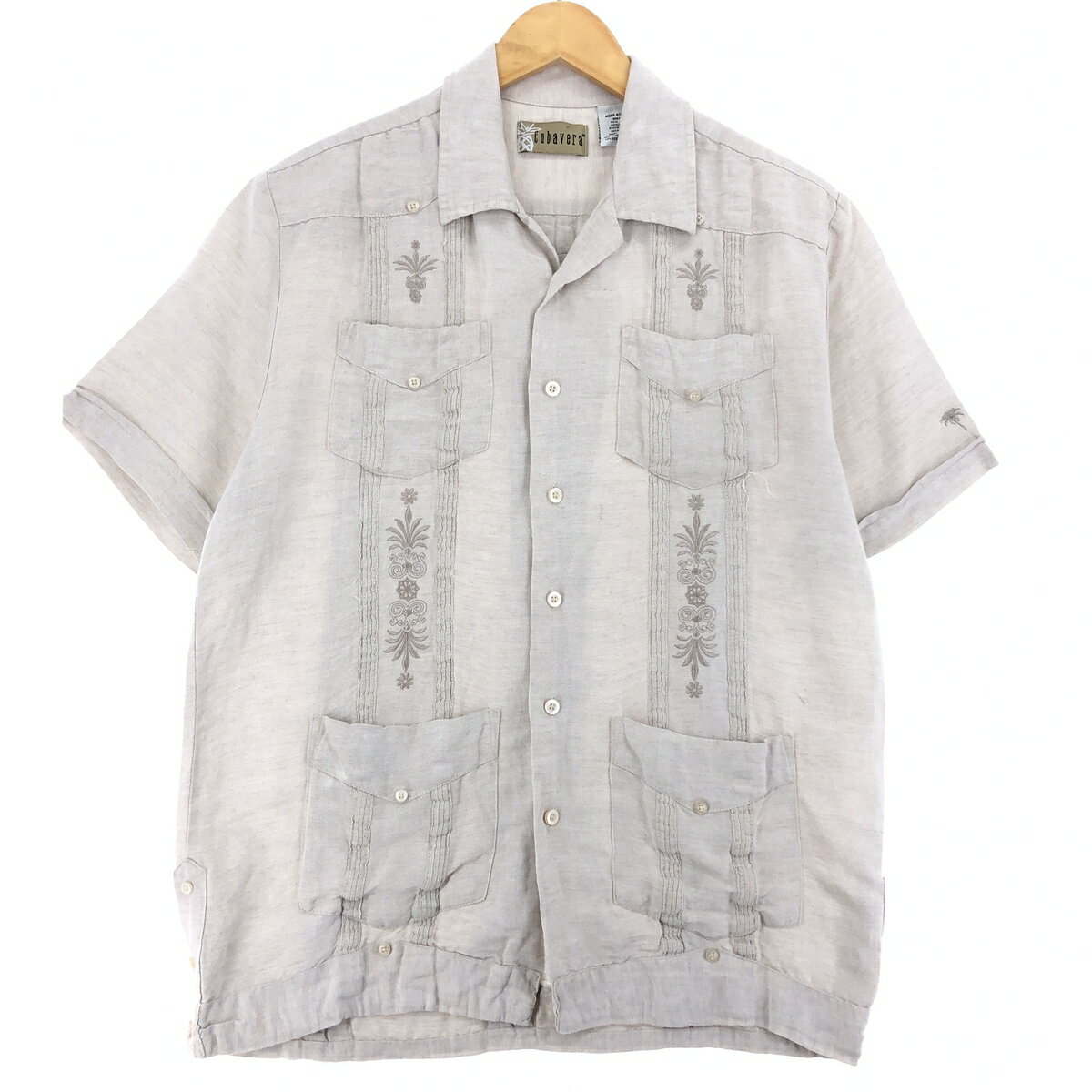 古着 Cubavera 半袖 オープンカラー メキシカンシャツ キューバシャツ メンズS /eaa441163 【中古】 【240428】のサムネイル