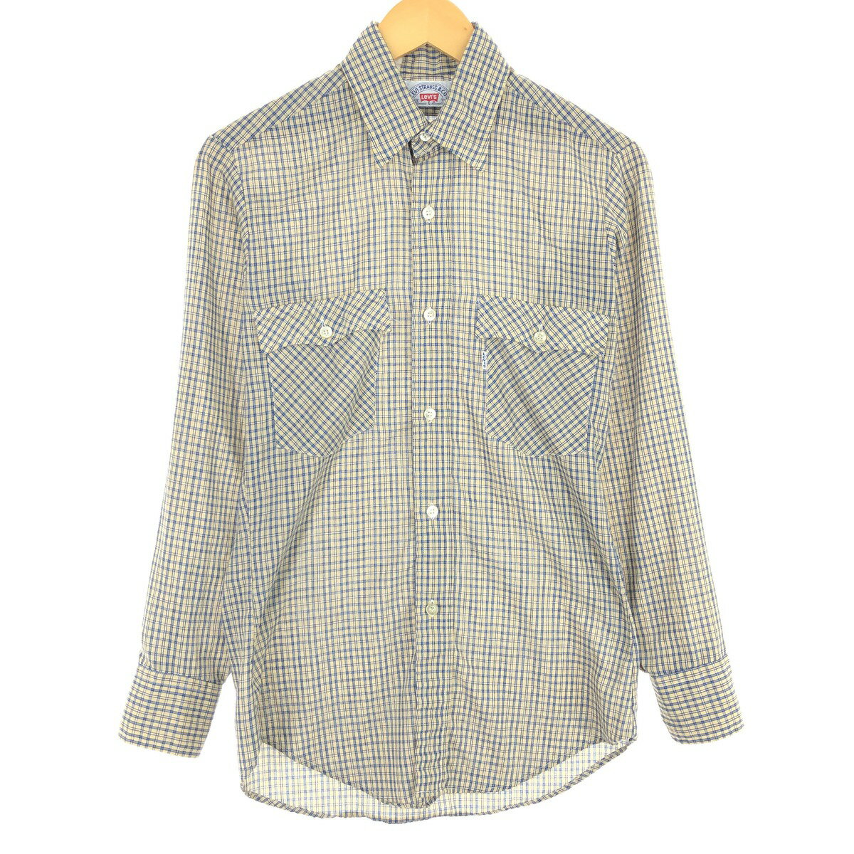 古着 80'S リーバイス Levi's 長袖 チェックシャツ USA製 メンズS ヴィンテージ /eaa441891 【中古】 【240427】 ss2501_30