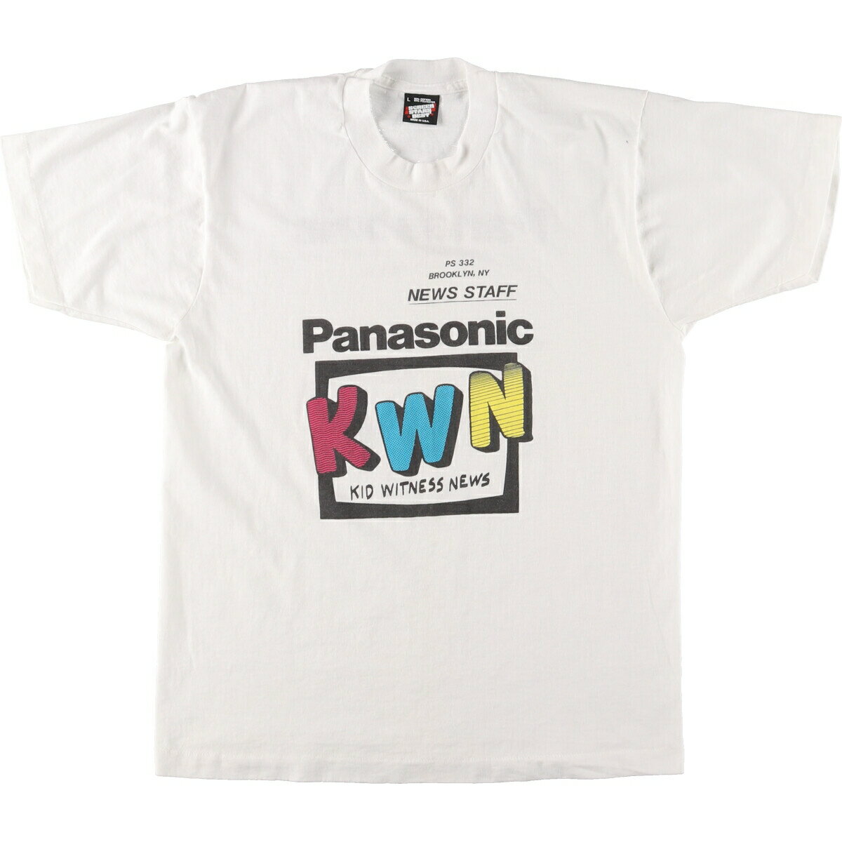 楽天古着屋JAM古着 90'S スクリーンスターズ SCREEN STARS PANASONIC パナソニック アドバタイジングTシャツ USA製 メンズL ヴィンテージ /eaa443042 【中古】 【240513】【UT2405】